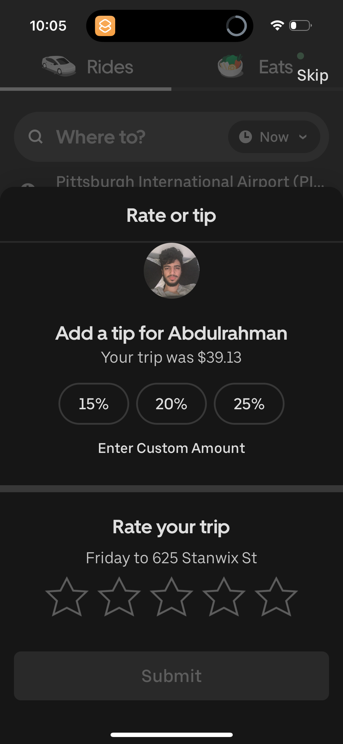 uber app screenshot 131